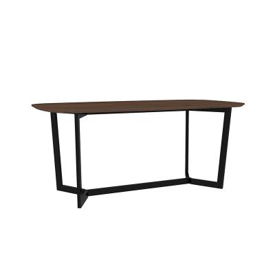 China Easy Assembly New Arrival Modern Home Furniture Metal Leg Dining Table for sale