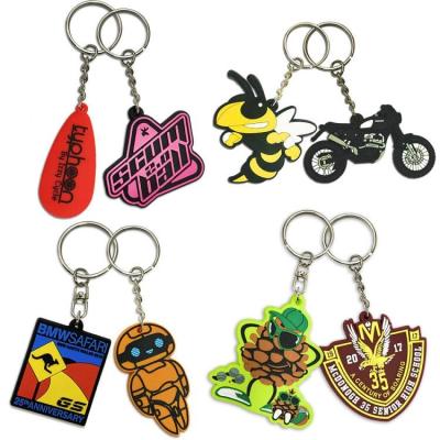 China 2022 washable latest popular PVC free custom rubber key chain, customized according to color, shape, logo and size provided for sale