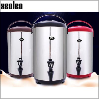 China XEOLEO 8L/10L/12L Bubble Tea Heat Preservation Bucket Tea/Coffee/Ice Milk Insulation Barrel Stainless Steel Milk Tea Barrel 8L/10L/12L for sale