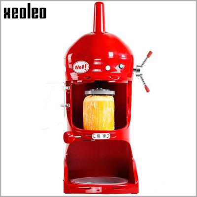 China XEOLEO White/Red/Yellow 220V/110 Ice Shaving Machine Dolphin Ice Shaving Maker 350W Commercial Smoothie Machine 90kgs/h Ice Shaver for sale