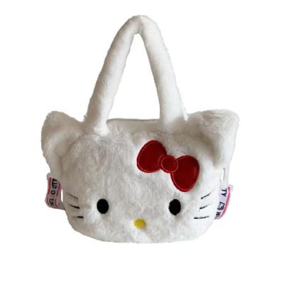 China Wholesale cartoon plush duck handbag with low price, cross - body bag, stitch backpack, grab machine, doll, children's cute little b 20*15cm for sale