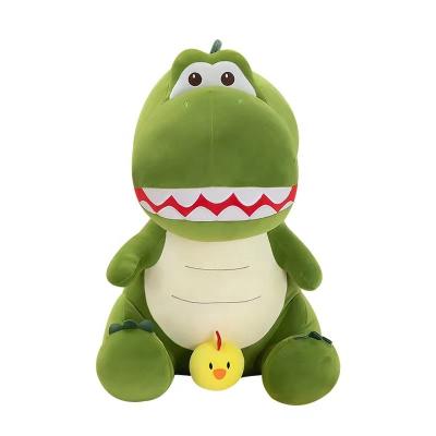 China New Cute Funny Plush Low Price Chicken Dinosaur Stuffed Toy Sleeping With Dolls In Bed Family Home Decoration Cute Gift Wholesale for sale