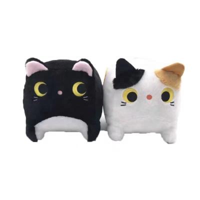 China Wholesale Cat Square Doll Pocket Plush Cute Low Price Cute Animal Stuffed Toy for sale