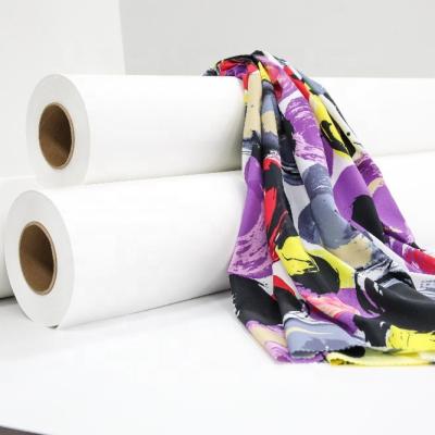 China Textiles Fast Dry35g/43g/48g/ 60g/80g/90g/100g/120gsm roll size Dye sublimation transfer paper for sale