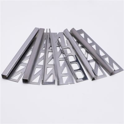 China Foshan Niu Yuan Fast Delivery Customized OEM Modern Stainless Steel Tile Trim Q Shape for sale