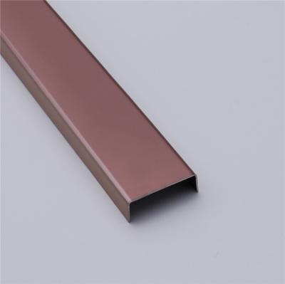 China Free Sample OEM Logo Customized Modern Tile SS Trim 304 T Profile And U Profile for sale