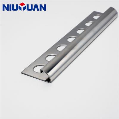 China Modern Wholesale Free Sample Custom Curved Stainless Steel Tile Trim for sale