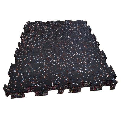 China Eco Friendly Eco Friend Recycled Anti Slip Rubber Laminated Interlocking Tiles Gym Flooring Flooring for sale