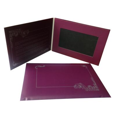 China A5 Size 7inch Screen Invitation LCD Video Mailer Digital Video Brochure with Envelope for sale