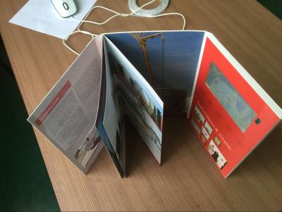 China 2016 Design Customized Video Brochure or Tri-fold Brochure Printing for sale