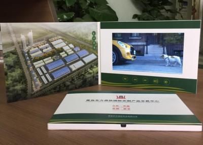 China 2017 Advertisement and promotion Use  video book brochure paper material 7inch screen video brochure card in print for sale