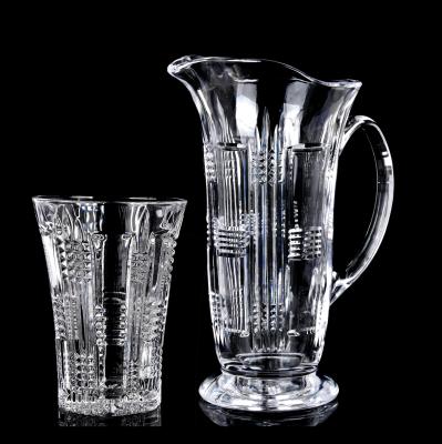 China High Sustainable Classic Water Tumbler Food Grade Borosilicate Glass Water Drinking Pitcher for sale