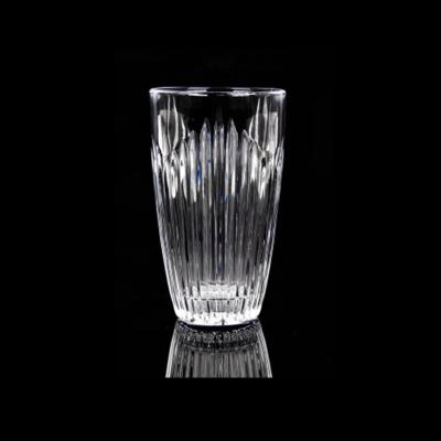 China New classic/postmodern high optical glass ball pressed pattern modern style embossed custom high wine glass ball for sale