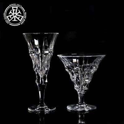 China New Classic/Postmodern Crystal Goblets High Grade Lead Freestanding Glass Goblets For Party Wedding for sale