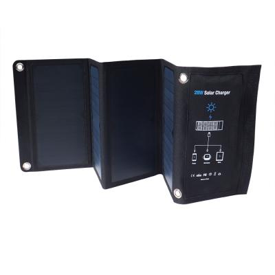 China 290*172*35mm Portable Collapsible Folding Fabric Cover 21w 28w 70w 105W Solar Panel for sale