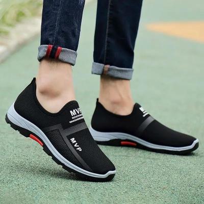 China Men Plus Size Mesh Men Shoes Lightweight Summer Sneakers Fashion Casual Walking Shoes Breathable Slip On Mens Loafers for sale