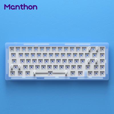 China Anti-Ghosting AKKO ACR67 65% 67 Keys Hotswap DIY Mechanical Keyboard Kit with Trim Acrylic Mount 3/5-pin Acrylic-Stacked Case for sale