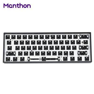 China Anti-ghosting China OEM 60% Tofu60 60 Rk61 Gk61x Hot Swap Mechanical Keyboard PCB And Case Kit for sale