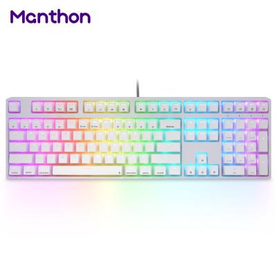 China SKYLOONG GK108 Anti-Ghosting SK108 USB Wired Jelly Keycap Gamer Mechanical Keyboard RGB Backlit For Tablet Desktop Laptop for sale