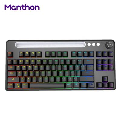 China Anti-ghosting Korean Gaming Korea Silicone Sticker Language Cover For Android Mechnical Quality Keyboard for sale