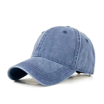 China 6-Panel Hat Women Men Washed Cotton Sports Caps Trucker Hat Adjustable Blank Plain Baseball Caps for sale