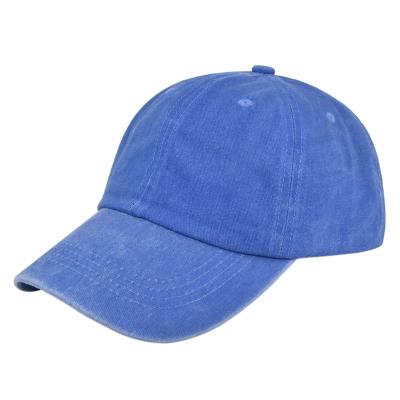 China 6-Panel Hat Cotton Washed Adjustable Baseball hat Men and Women Unstructured Low Profile Plain Classic Retro Dad Hat for sale