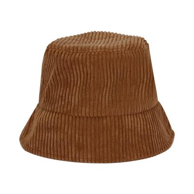 China Fashion Factory Price Sun Hat Outdoor Warm Cap Corduroy Bucket Hat for sale