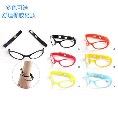 China 2021 New Fashion Design Slim Silicone Wholesale High Quality Adjustable Portable Reading Glasses for sale