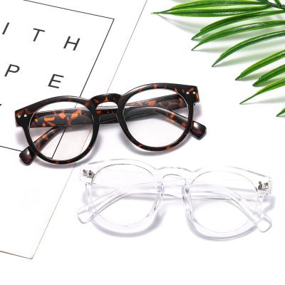 China 15 Years Experience 2021 UV400 Fashion Round Shape Lady Plastic Factory Optical Frame for sale