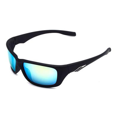 China Sports Sunglasses Mounting Glass PC UV400 Fashion Sports Men Oversized Cycling Sunglasses GD58-9612 for sale