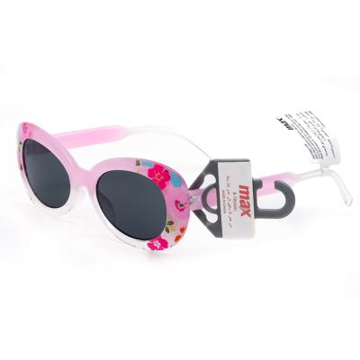 China 2021 fashion sunglasses LATEST FASHION PRINTING PINK FL0WER PLASTIC CHILDREN SUNGLASS for sale