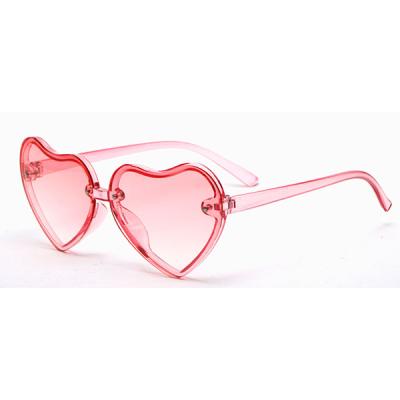 China 2021 promotional cheap plastic fashion sunglasses LATEST NEW DESIGN HEART SHAPE HOT SEAL GIRLS KIDS SUNGLASS for sale