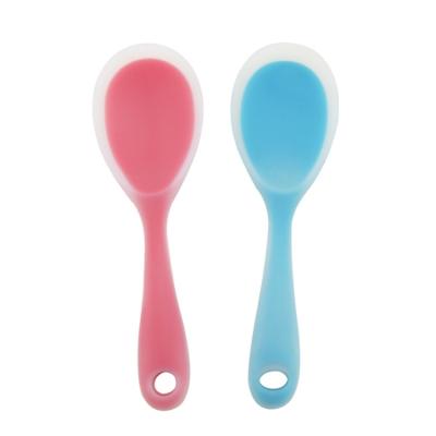 China Factory Price Stocked Silicone Spatula Rice Paddle Catering Spoon Silicone Utensils for sale