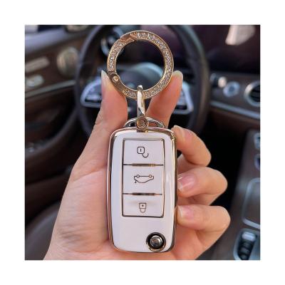 China Protect Decorate Car Key Car Key Cover For ID T-Roc Tiguan Beetle Jetta MK6 MK4 Polo Golf 7 Atlas Passat B8 Arteon Up EOS Fabia Octavia Ibiza Leon for sale