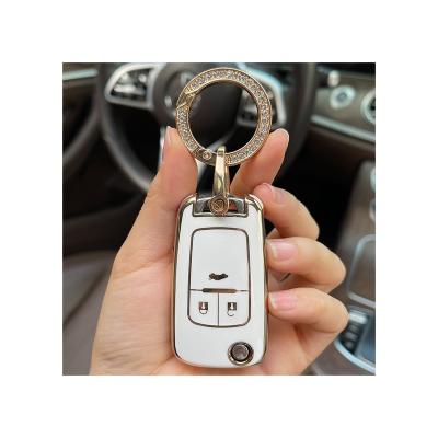 China TPU Folding Car Key Cover For Astra J Zafira C 3 Opel Insignia Chevrolet Cruze Aveo Buick VAUXHALL Buttons Shell Fob for sale