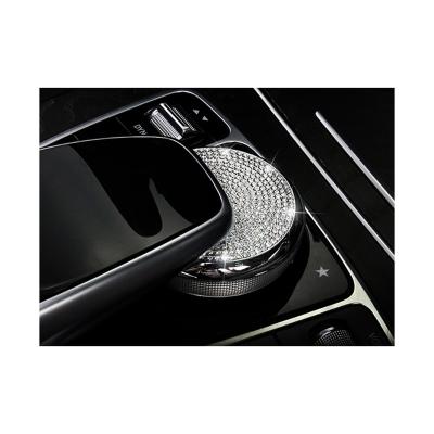 China Bling Bling Crystal Car Sticker Mouse Button Styling Crystal Diamond Benz C Class Interior Sticker For Mercedes for sale