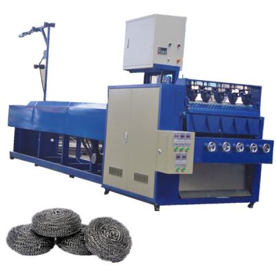 China Building material shops steel wire ball production machine stainless steel scourer making machine for sale