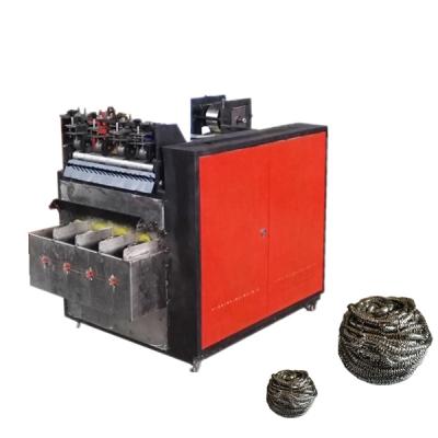 China Hotels Steel Wire Ball Production Machine Stainless Steel Scourer Making Machine for sale