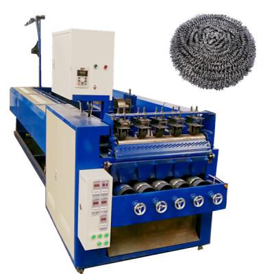 China Linyi xulin supply steel wire ball production machine stainless steel flat or spiral scourer making machine for sale