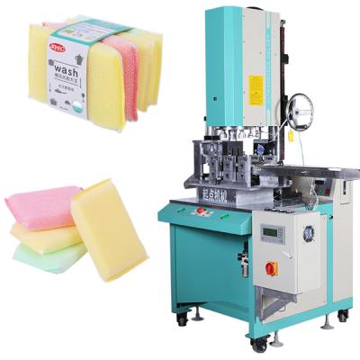 China Building Material Shops Automatic Production Kitchen Sponge Cutting Ultrasonic Welding Cleaning Machine for sale