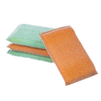 China Sustainable Scrubbing Pad Sponge Kitchen Cleaning Scrubber Scrub Scrubber Wire Sponge for sale