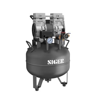 China 2021 New Metal Siger SA075 Compressor Hygienic, Oil Free Air Output Dental Intelligent Drive Control 32L Silent Air Compressor for sale