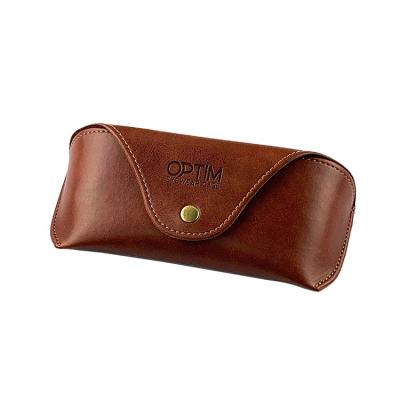 China Handmade PU Glasses Case Semi Hard Case 2058 With PU Fashion Sunglasses Case Sunglasses Outer Packaging for sale