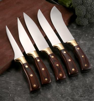 China Sustainable IGER Beef And Sheep Slaughterhouse Knife Professional Knife In Color Box for sale