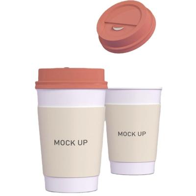 China Factory Sales OEM Service Oily Paper Cup Holder With Lid Paper Cup Sleeve for sale