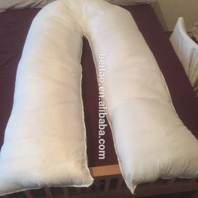 China Activity U Shape Body Pillow Feather And Down Pillow Polyester Microfiber Sleep U Shape Filling Pillow for sale