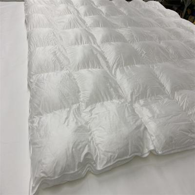 China Anti-static pure cotton white goose feather down comforter cheap price down comforter for sale