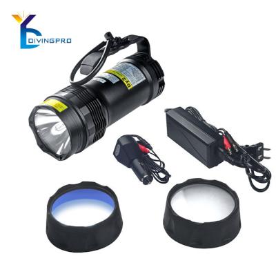 China Hot Selling High Power Underwater Diving Camping Flashlight 5000 Lumen Hid Diving Lamp for sale