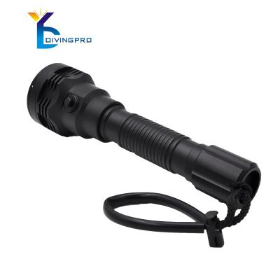 China Outdoor Activity Aluminum Camping Torch Diving Light Under Water Waterproof LED Torch for sale