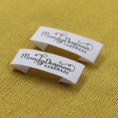 China Garment Fabric Fabric Damask Label Woven Label Washable Customized Clothing Customize for sale